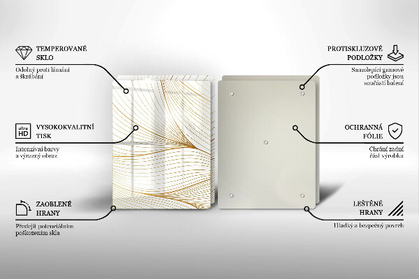 Protetor de fogão Padrão moderno de linhas