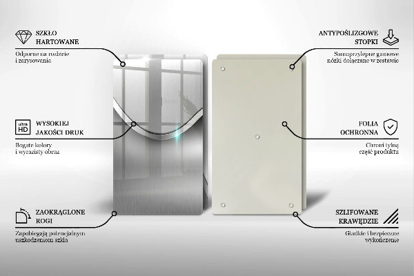 Tampa de parede do fogão a gás Abstração metálica