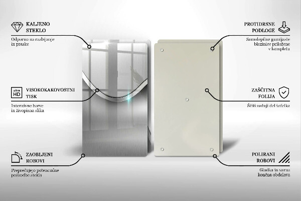 Tampa de parede do fogão a gás Abstração metálica