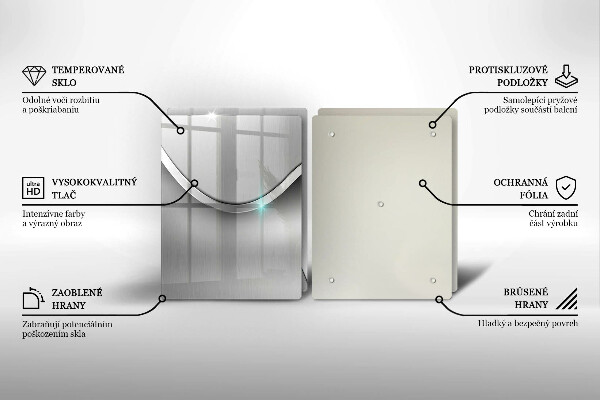 Tampa de parede do fogão a gás Abstração metálica