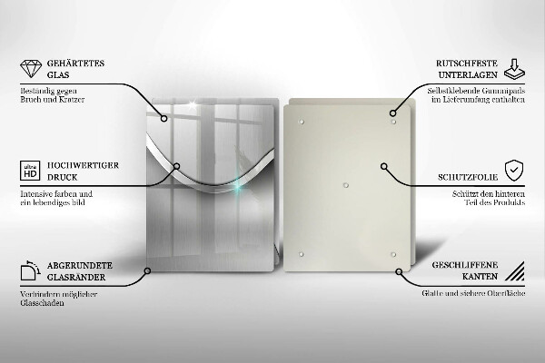 Tampa de parede do fogão a gás Abstração metálica