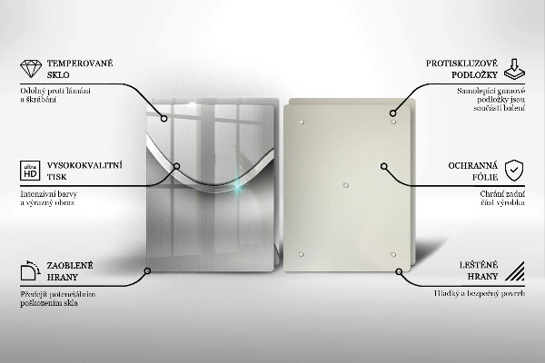 Tampa de parede do fogão a gás Abstração metálica