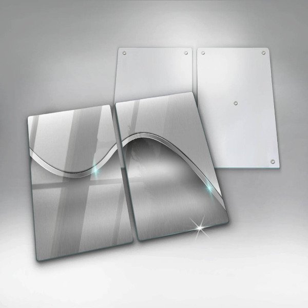 Tampa de parede do fogão a gás Abstração metálica