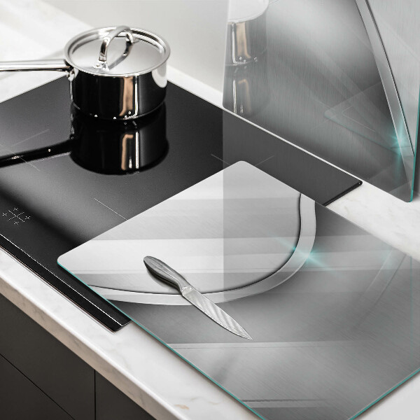 Tampa de parede do fogão a gás Abstração metálica