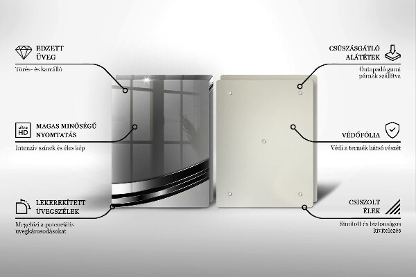 Tampa de parede do fogão a gás Abstração em metal