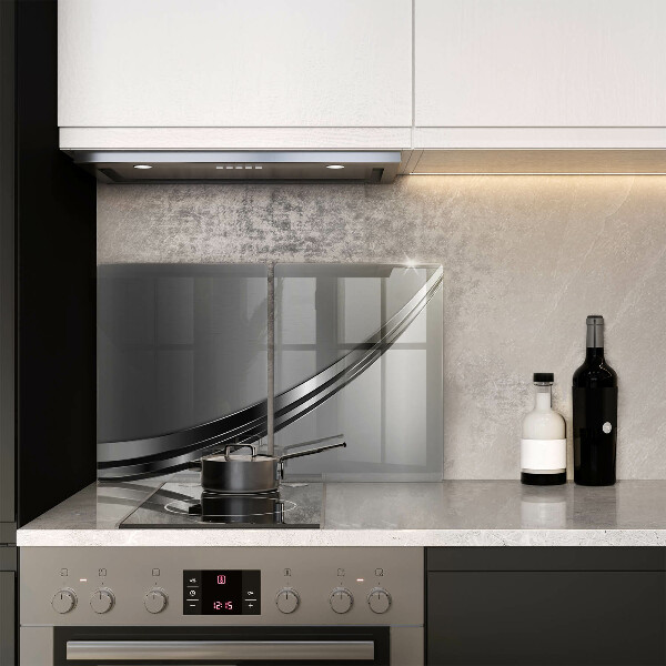 Tampa de parede do fogão a gás Abstração em metal