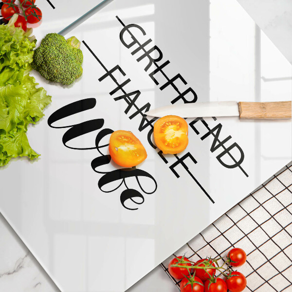 Proteção da parede na cozinha Inscrição, frase, padrão