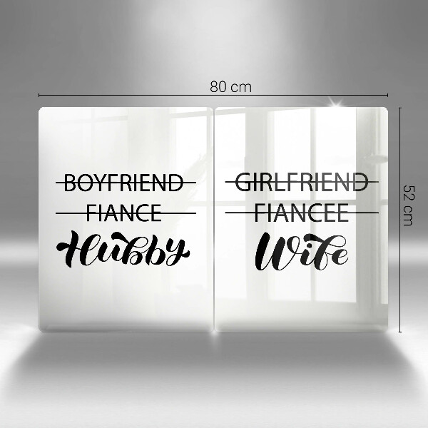 Proteção da parede na cozinha Inscrição, frase, padrão