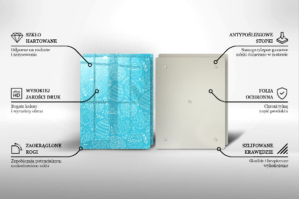 Tampa de parede do fogão a gás Tema de Páscoa
