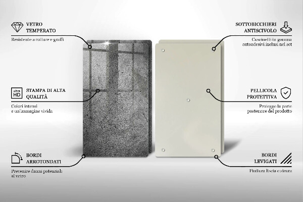 Tampa de parede do fogão a gás Textura de pedra de concreto