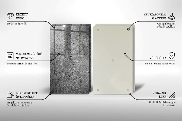 Tampa de parede do fogão a gás Textura de pedra de concreto