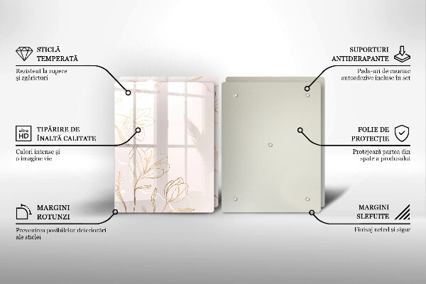 Tampa de parede do fogão a gás Contornos de flores