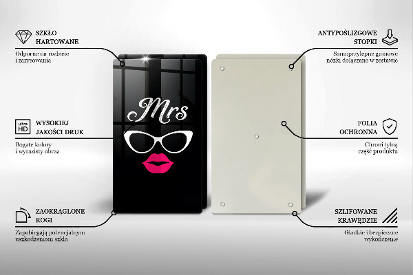 Tampa de parede para fogão a gás Mrs. Mr. - Inscrição, frase