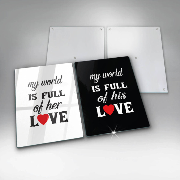 Tampa de parede do fogão a gás Inscrição, frase