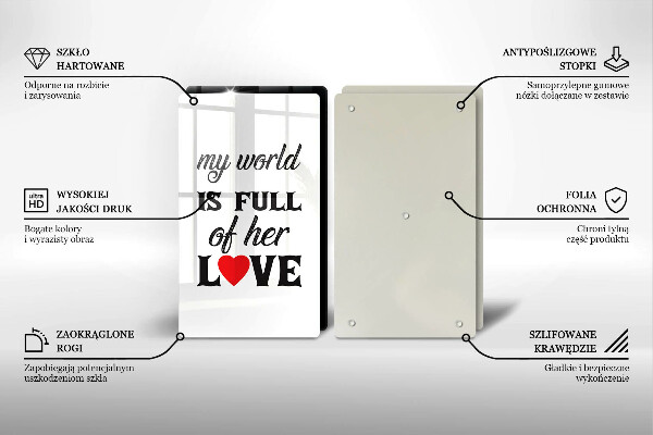 Tampa de parede do fogão a gás Inscrição, frase