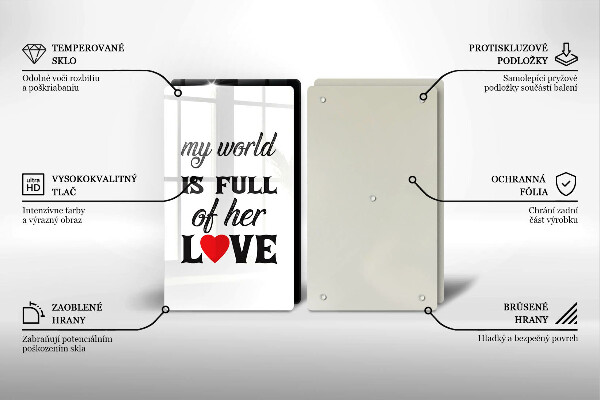 Tampa de parede do fogão a gás Inscrição, frase