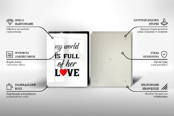 Tampa de parede do fogão a gás Inscrição, frase