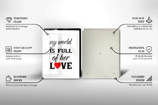 Tampa de parede do fogão a gás Inscrição, frase