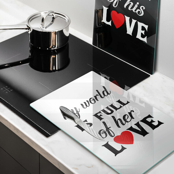 Tampa de parede do fogão a gás Inscrição, frase