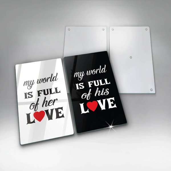 Tampa de parede do fogão a gás Inscrição, frase