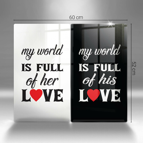 Tampa de parede do fogão a gás Inscrição, frase