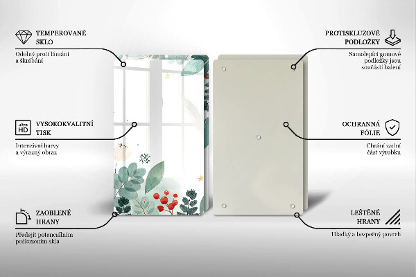 Cobertura de parede do fogão a gás Aquarelas de folhas