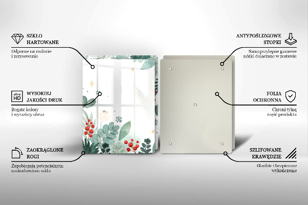 Cobertura de parede do fogão a gás Aquarelas de folhas