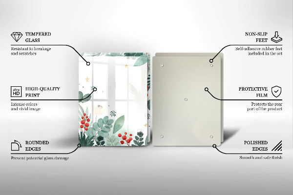 Cobertura de parede do fogão a gás Aquarelas de folhas