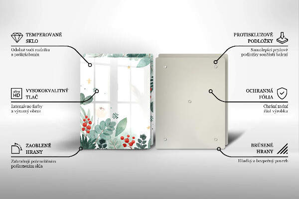 Cobertura de parede do fogão a gás Aquarelas de folhas