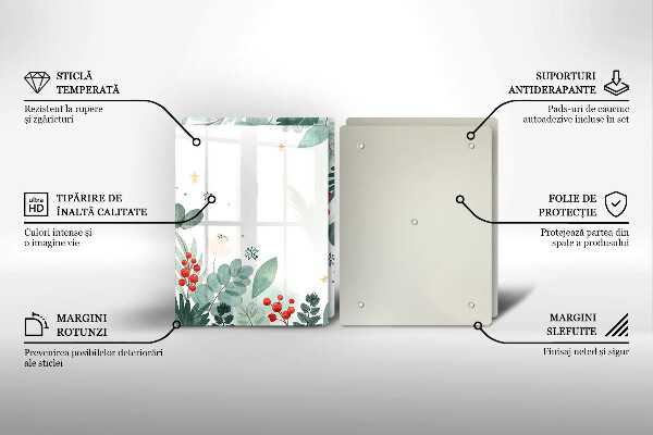 Cobertura de parede do fogão a gás Aquarelas de folhas