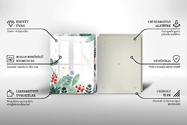 Cobertura de parede do fogão a gás Aquarelas de folhas