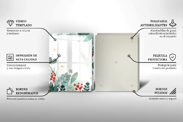 Cobertura de parede do fogão a gás Aquarelas de folhas