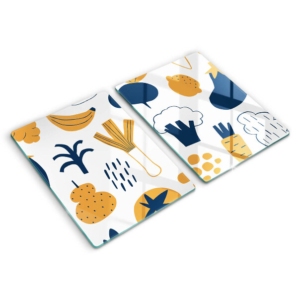 Placa de proteção da placa de fogão a gás Ilustração de comida