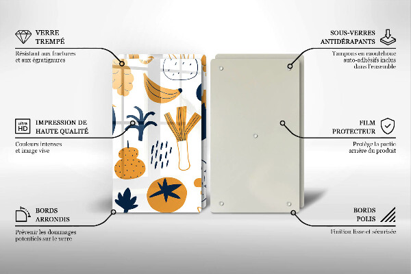 Placa de proteção da placa de fogão a gás Ilustração de comida