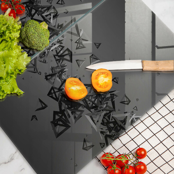 Tampa de parede do fogão a gás Abstração formas 3D