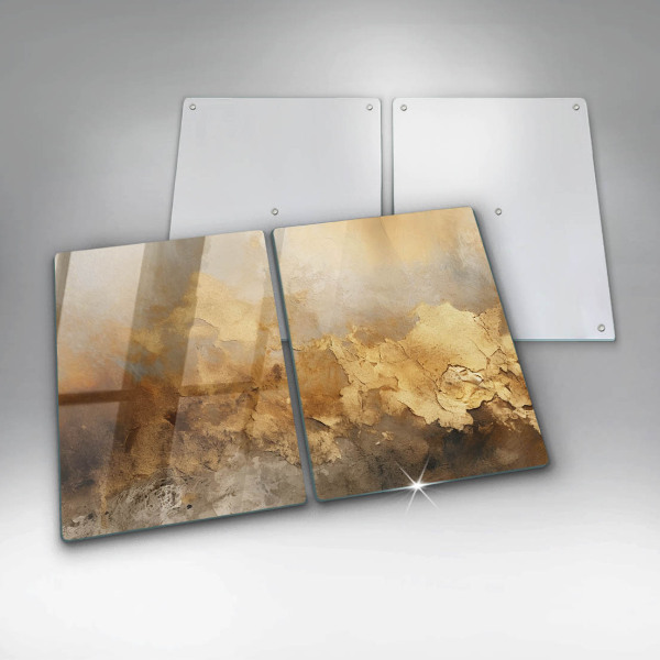 Tampa de parede do fogão a gás Textura rica