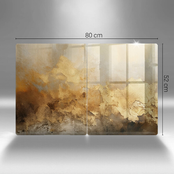 Tampa de parede do fogão a gás Textura rica