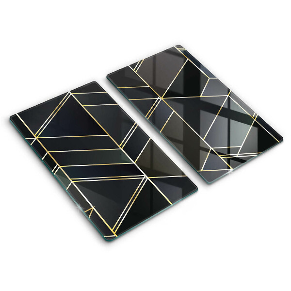 Painel de proteção para a cozinha Abstração triângulos