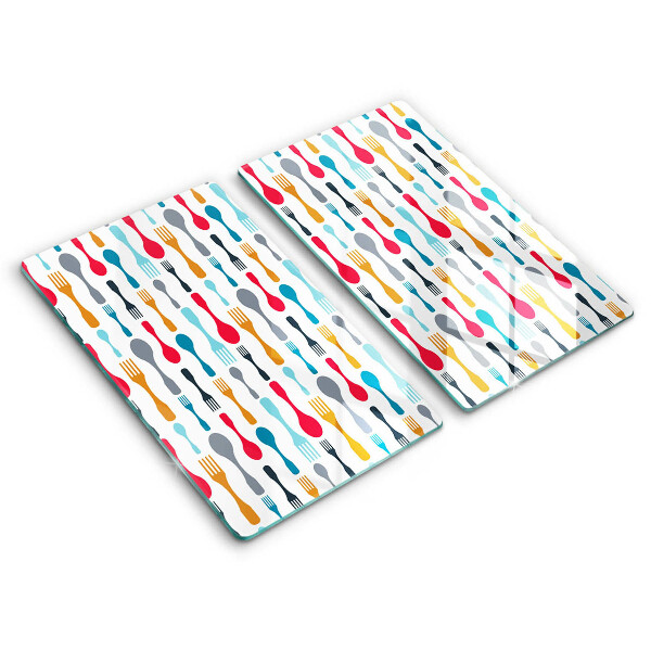 Painel de proteção para cozinha Ilustração colheres