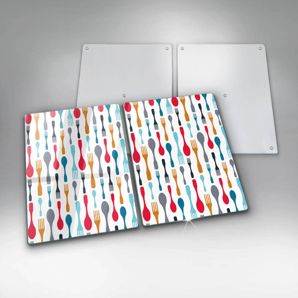 Painel de proteção para cozinha Ilustração colheres