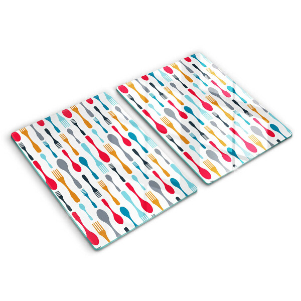 Painel de proteção para cozinha Ilustração colheres