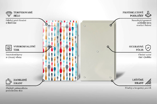 Painel de proteção para cozinha Ilustração colheres