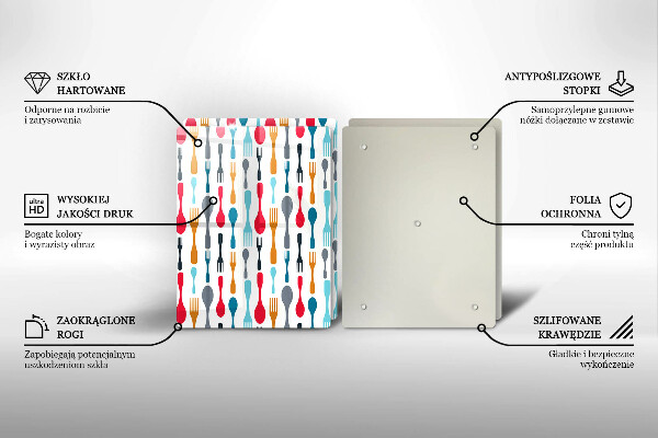 Painel de proteção para cozinha Ilustração colheres