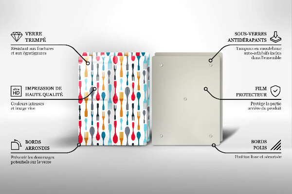 Painel de proteção para cozinha Ilustração colheres