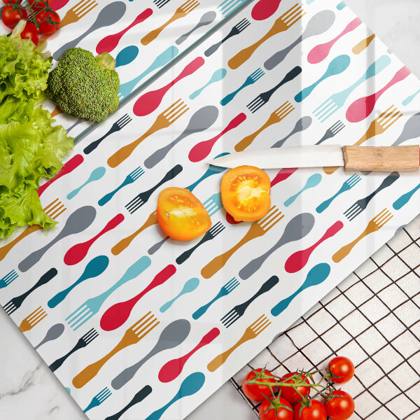 Painel de proteção para cozinha Ilustração colheres