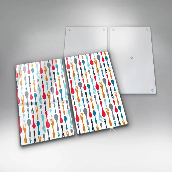 Painel de proteção para cozinha Ilustração colheres