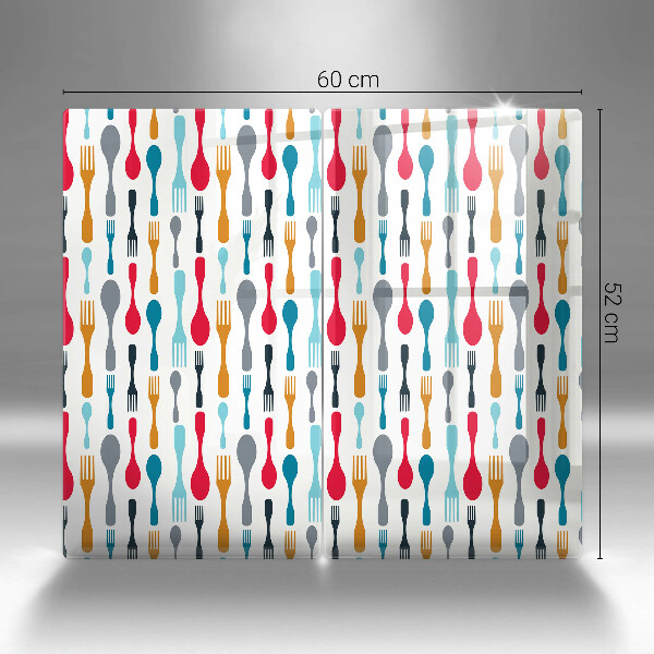 Painel de proteção para cozinha Ilustração colheres