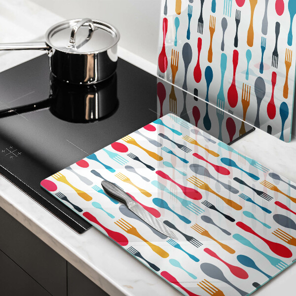 Painel de proteção para cozinha Ilustração colheres