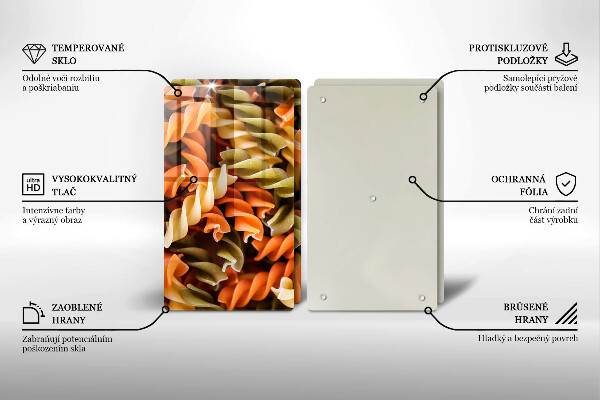 Painel de segurança para cozinhas Macarrão fusilli