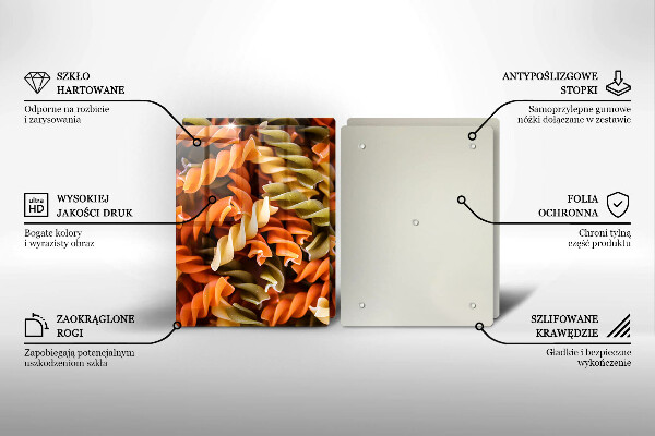 Painel de segurança para cozinhas Macarrão fusilli